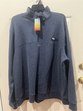Ocean Coast Navy Half-Zip Pullover Sweater